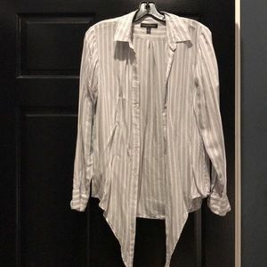 Banana Republic button up with front tie. Size S